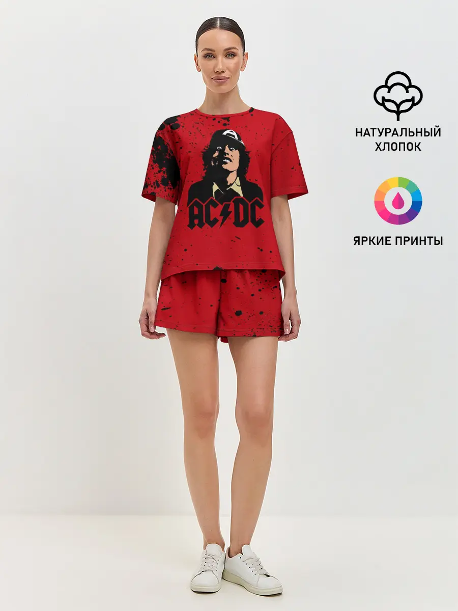 Женская пижама с шортами / AC/DC