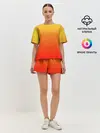 Женская пижама с шортами / Оранж