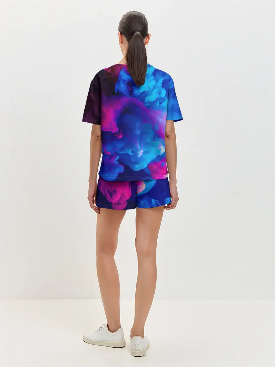 Женская пижама с шортами / НЕОНОВЫЙ ДЫМ