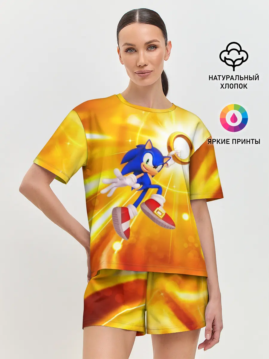 Женская пижама с шортами / Sonic