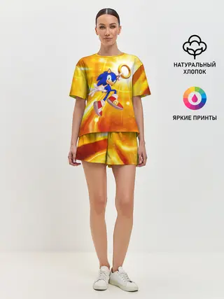 Женская пижама с шортами / Sonic