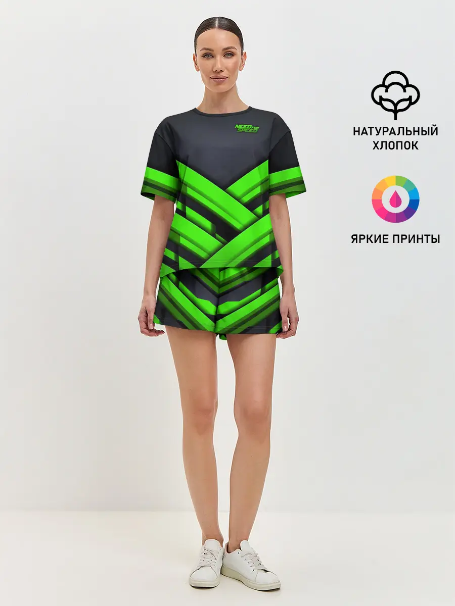 Женская пижама с шортами / Need for Speed