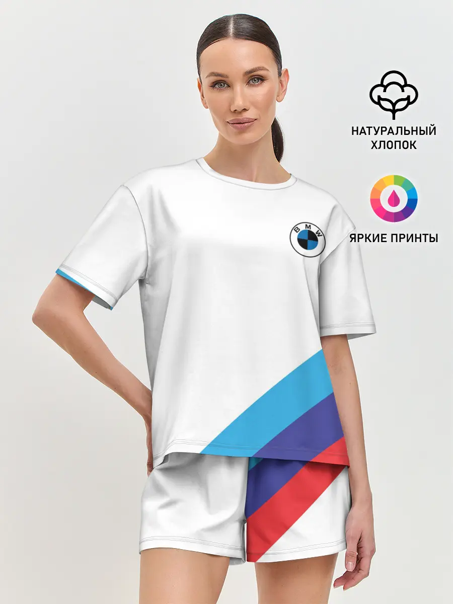 Женская пижама с шортами / BMW NEW LOGO