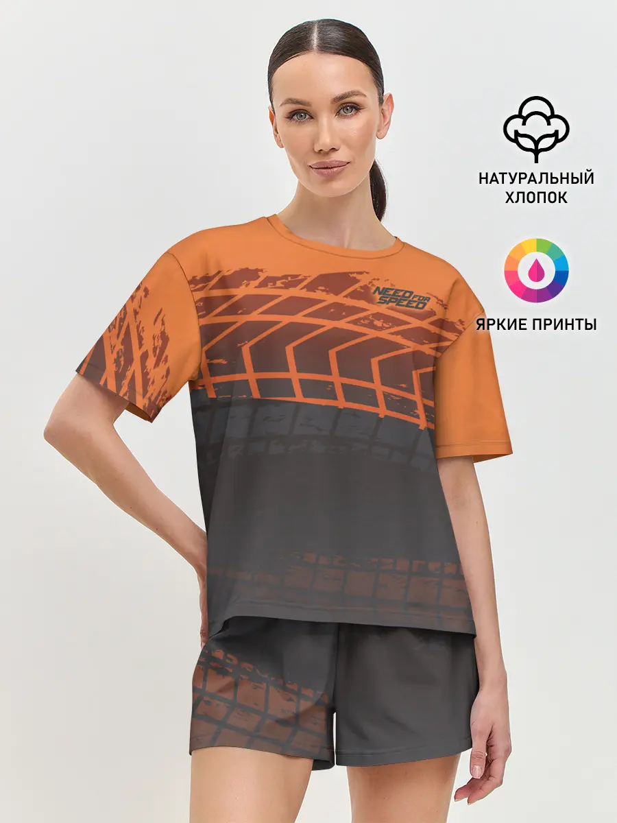 Женская пижама с шортами / Need for Speed