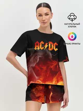 Женская пижама с шортами / AC/DC