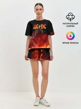 Женская пижама с шортами / AC/DC