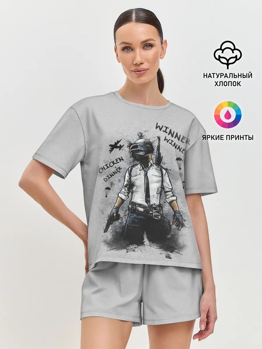 Женская пижама с шортами / PUBG