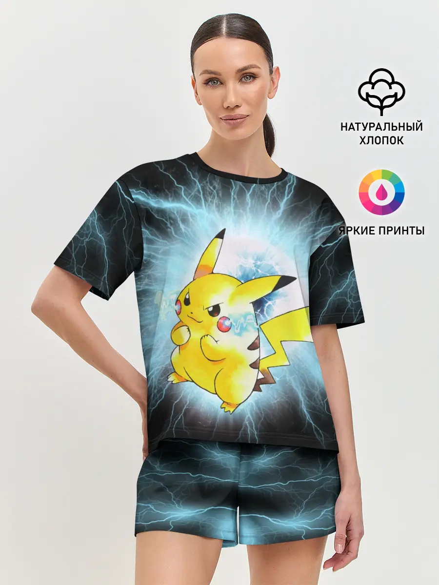 Женская пижама с шортами / PikaPika