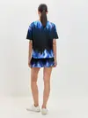 Женская пижама с шортами / Синий Огонь