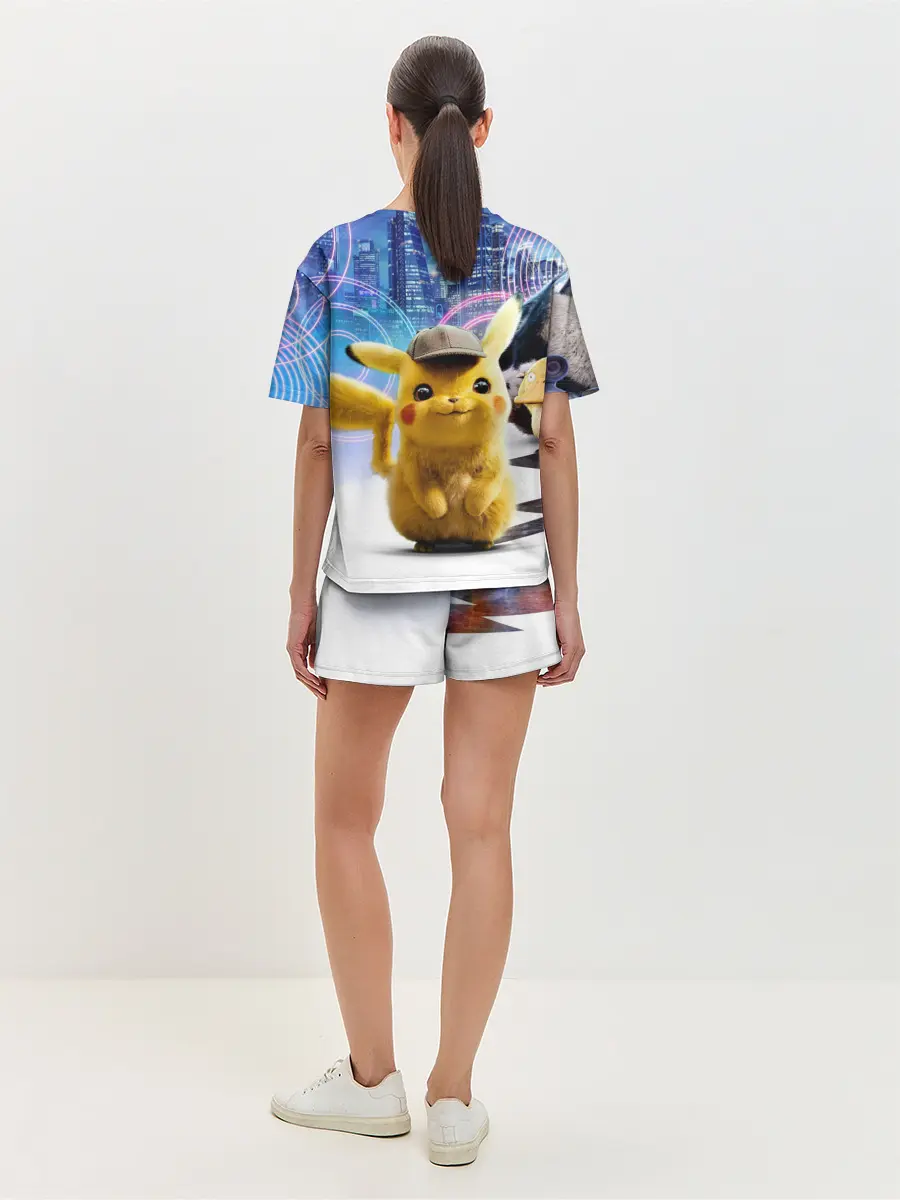 Женская пижама с шортами / Детектив Пикачу