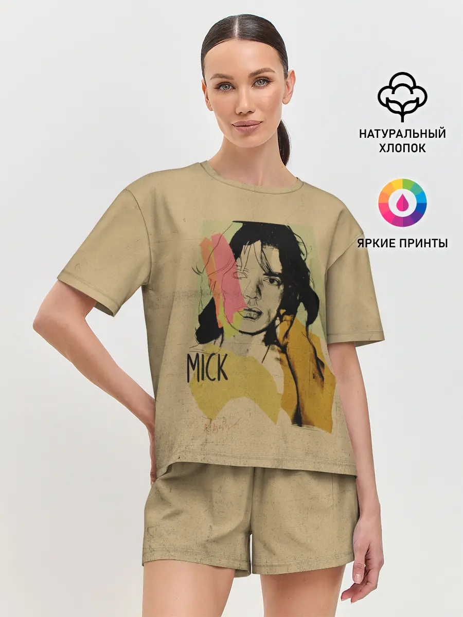 Женская пижама с шортами / MICK JAGGER