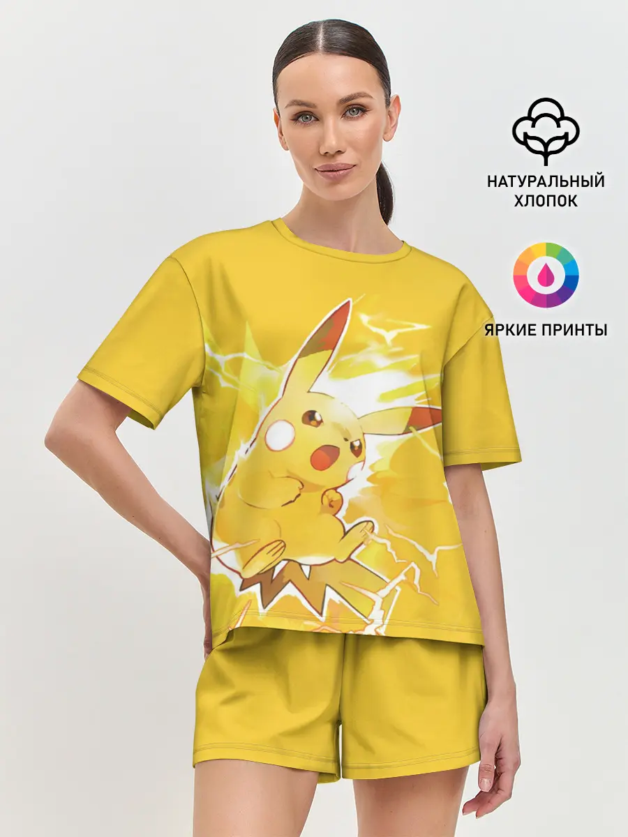 Женская пижама с шортами / PikaPika