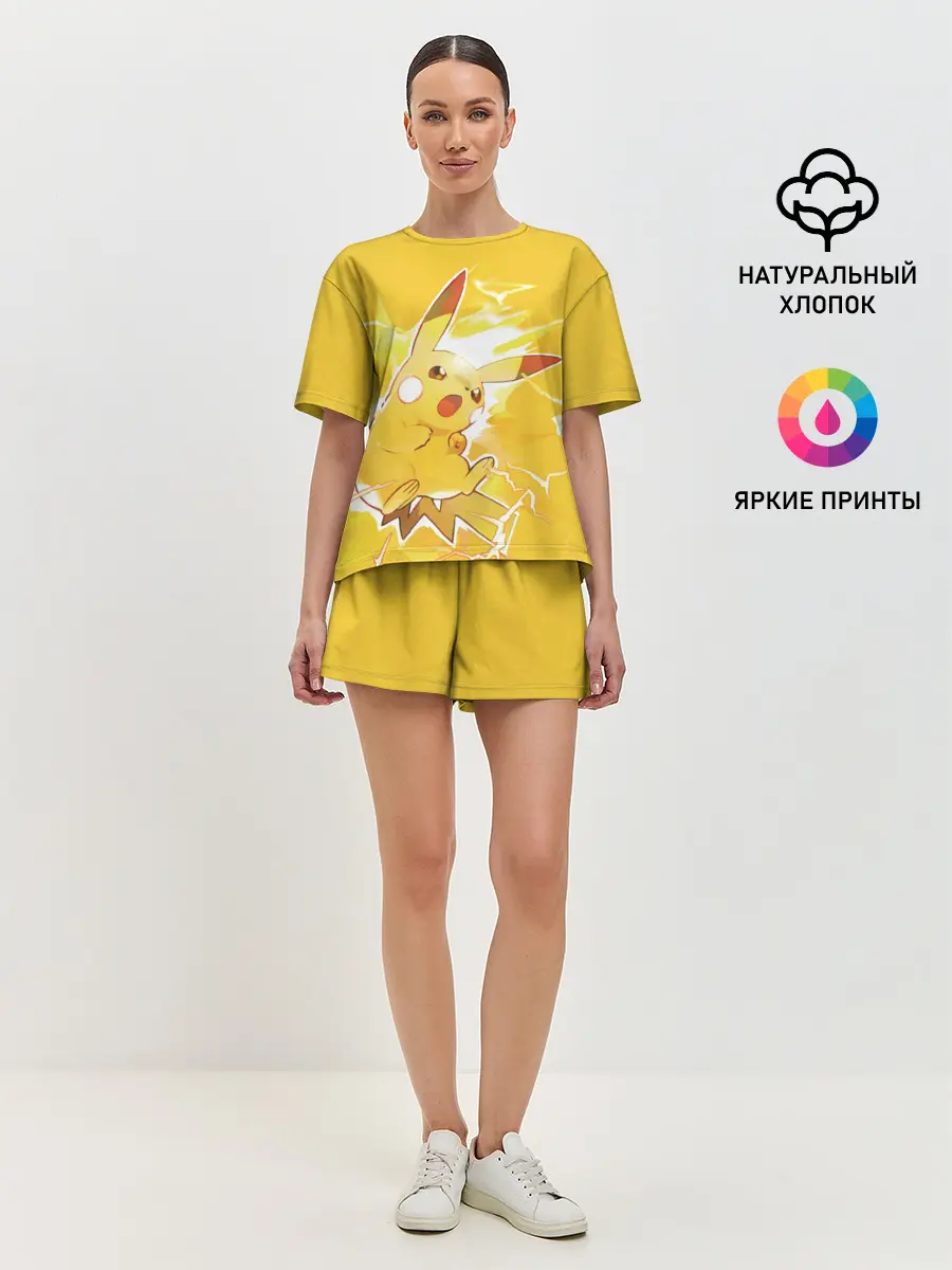 Женская пижама с шортами / PikaPika