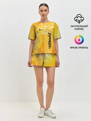 Женская пижама с шортами / Pikachu
