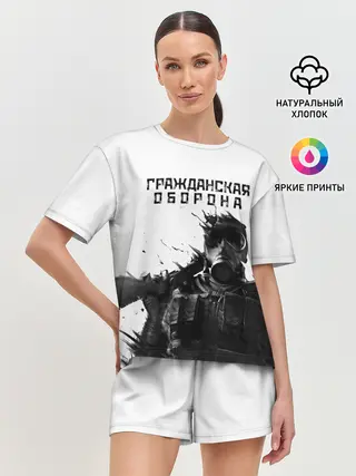 Женская пижама с шортами / Гражданская оборона