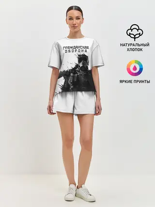 Женская пижама с шортами / Гражданская оборона