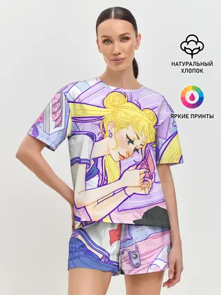 Женская пижама с шортами / СЕЙЛОР МУН