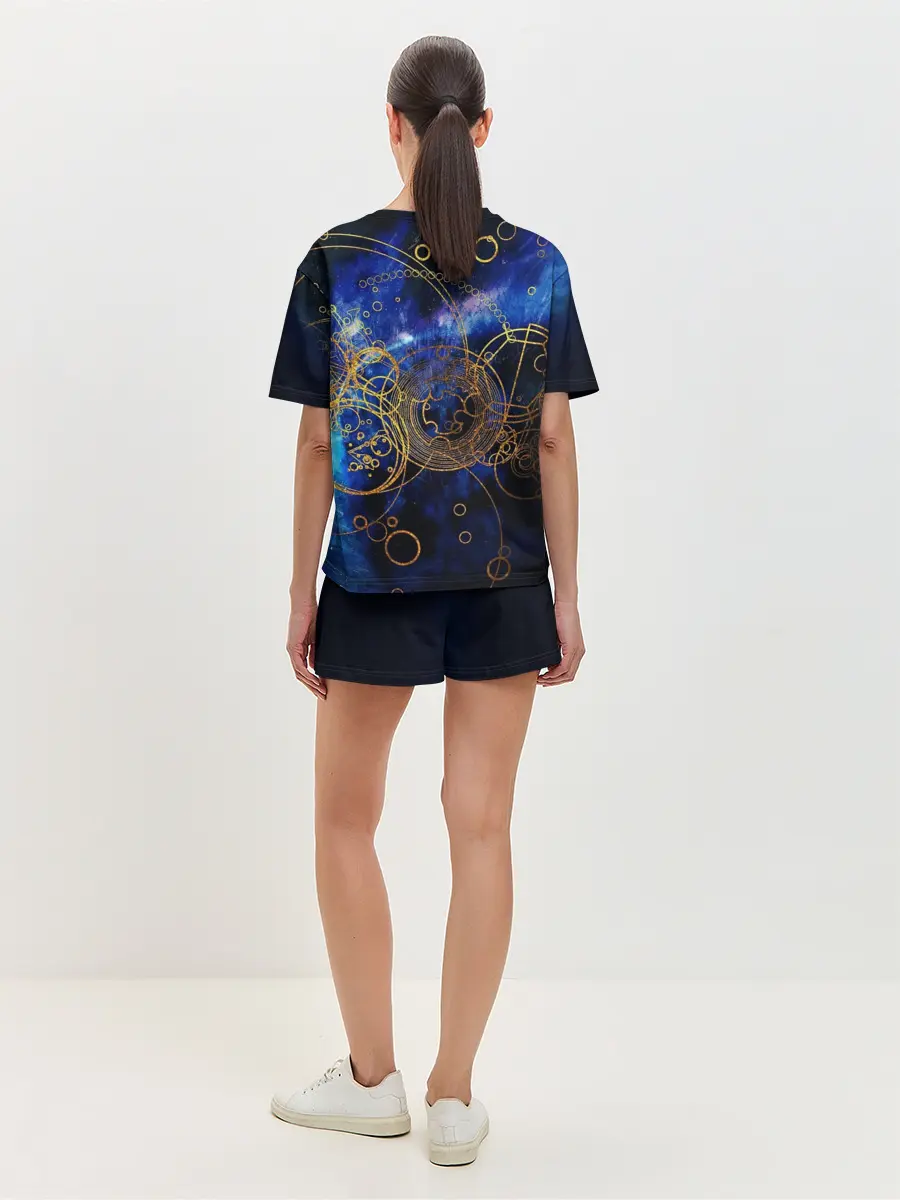 Женская пижама с шортами / Space Geometry