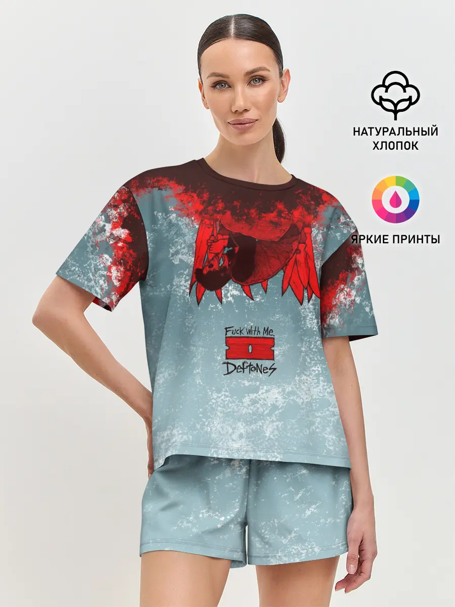 Женская пижама с шортами / Deftones F*ck with me