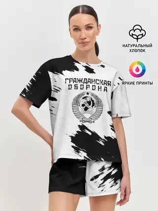 Женская пижама с шортами / Гражданская оборона