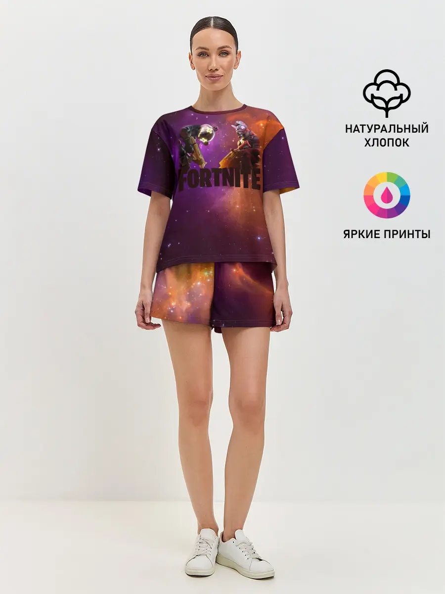 Женская пижама с шортами / Fortnite