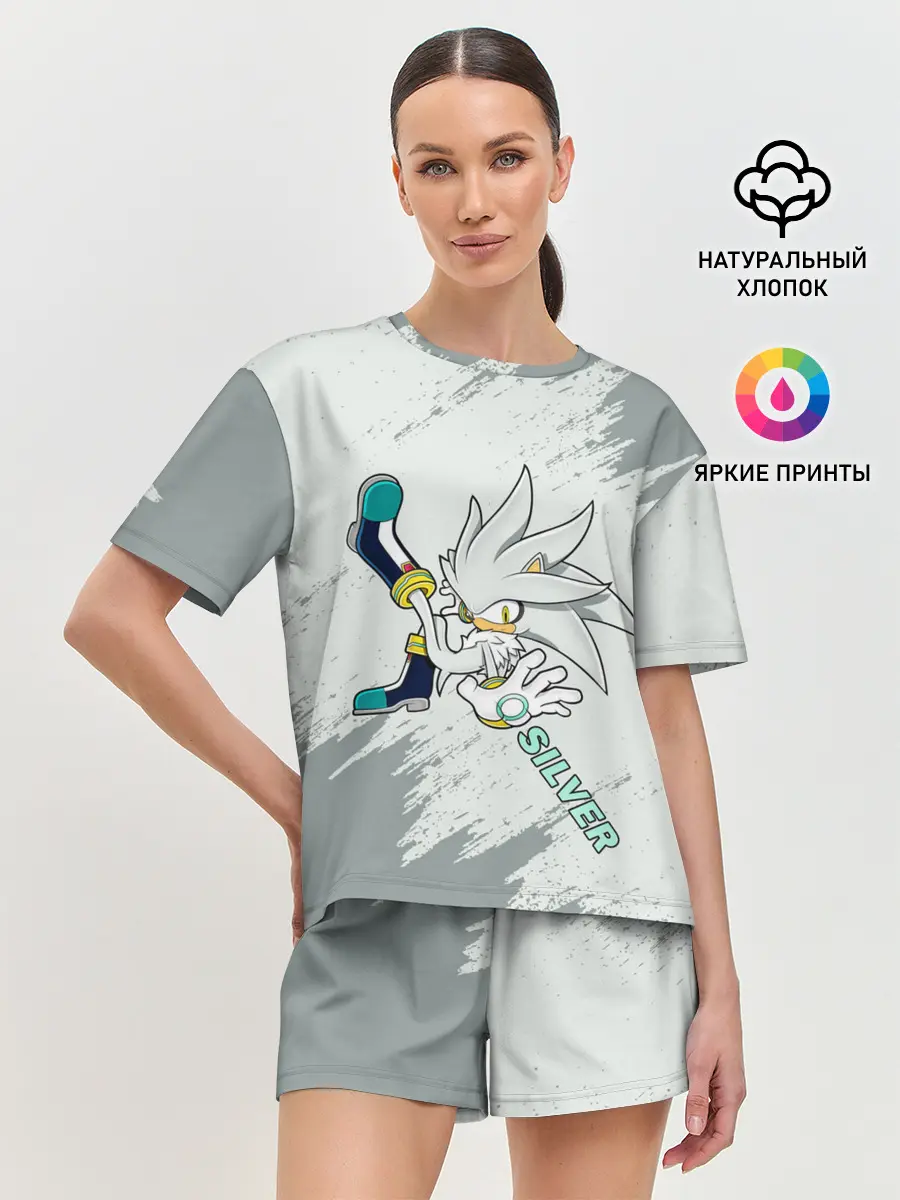 Женская пижама с шортами / SONIC SILVER