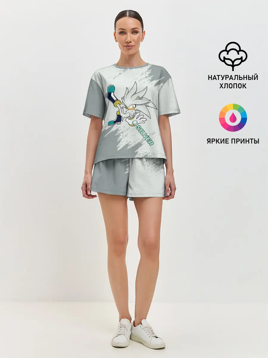 Женская пижама с шортами / SONIC SILVER