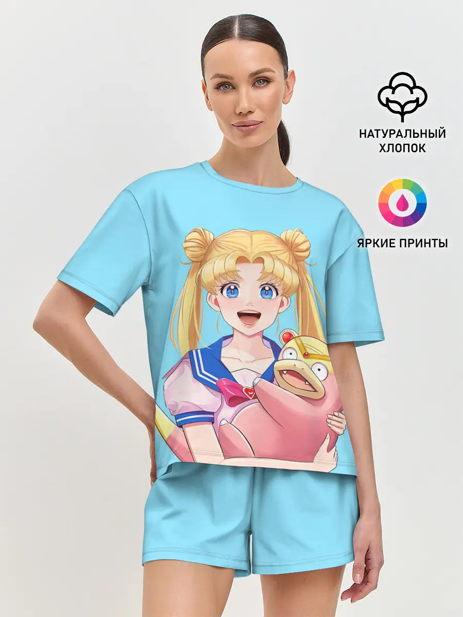 Женская пижама с шортами / СЕЙЛОР И СЛОУПОК