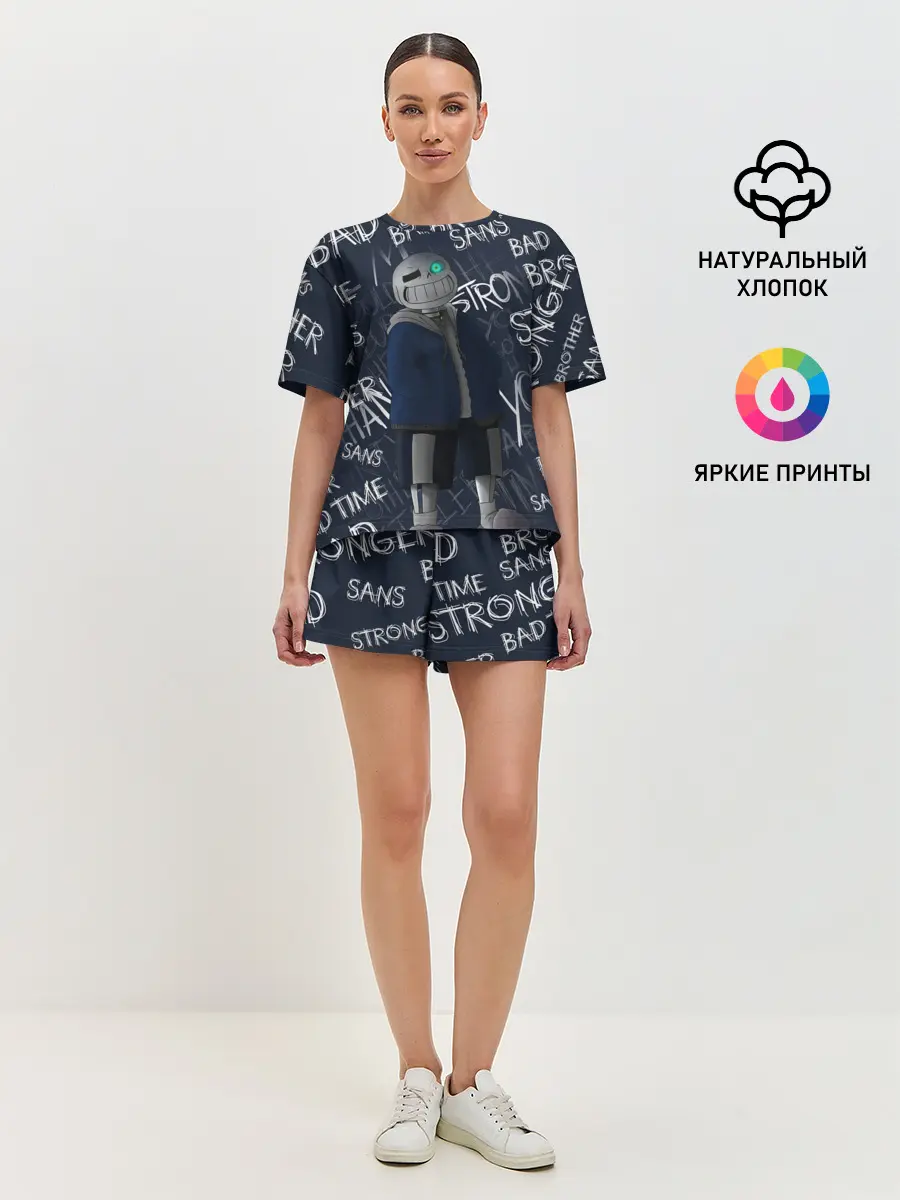 Женская пижама с шортами / UNDERTALE