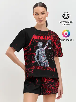 Женская пижама с шортами / METALLICA | МЕТАЛЛИКА | МЕТАЛИКА