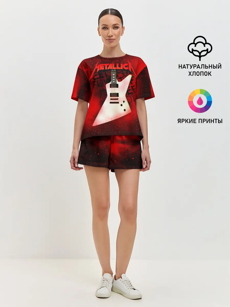 Женская пижама с шортами / Metallica