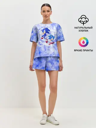 Женская пижама с шортами / Sonic