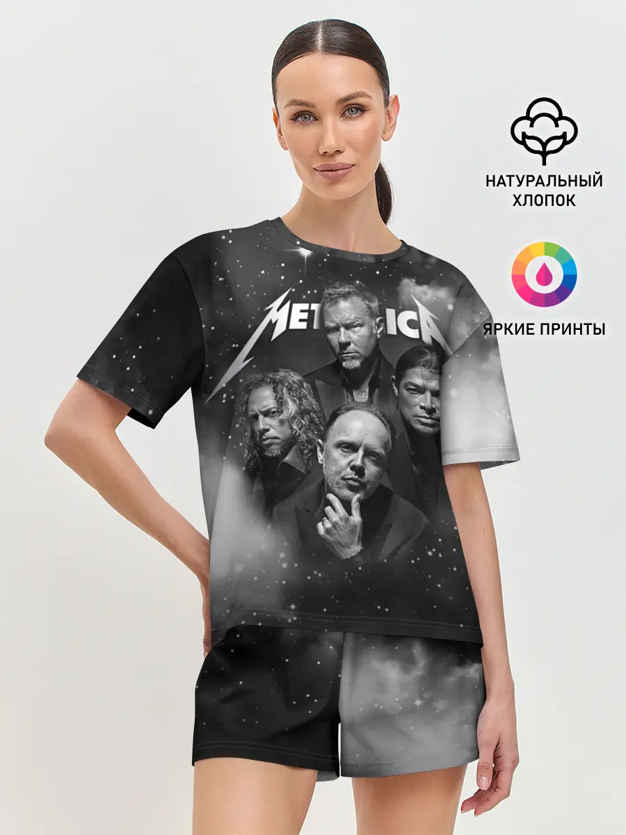 Женская пижама с шортами / Metallica