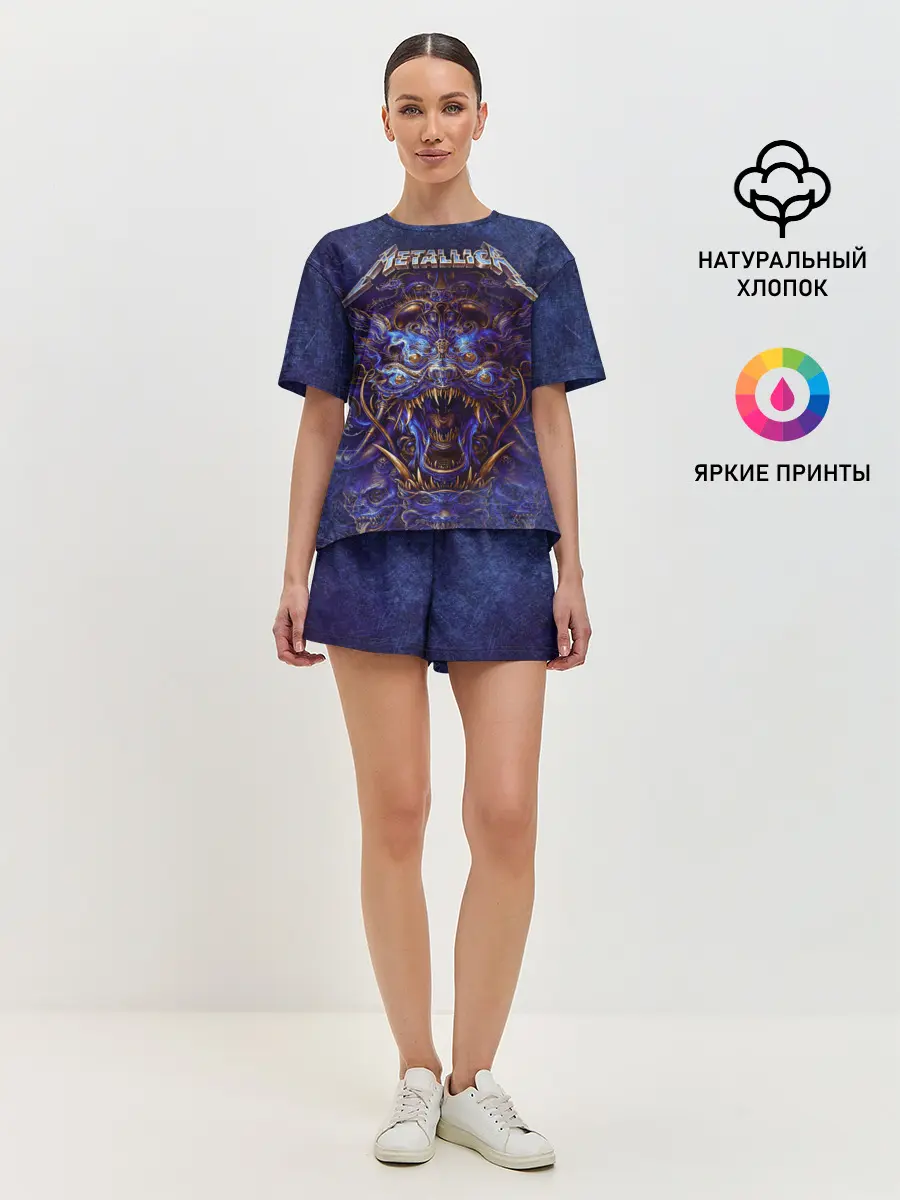 Женская пижама с шортами / Metallica