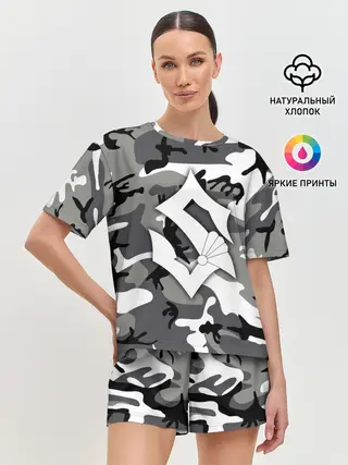 Женская пижама с шортами / Камуфляж Sabaton