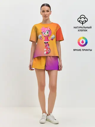 Женская пижама с шортами / Эми - Соник