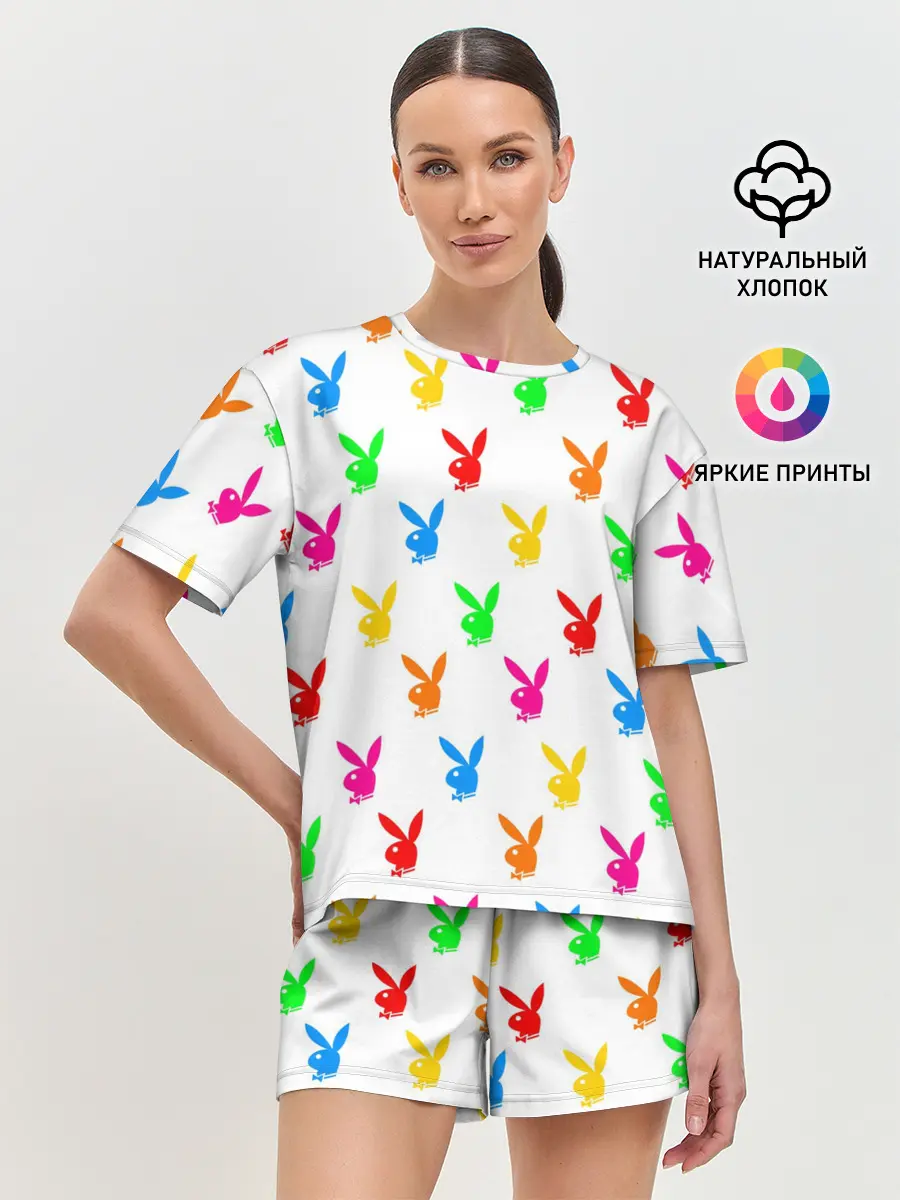 Женская пижама с шортами / PLAYBOY | ПЛЕЙБОЙ