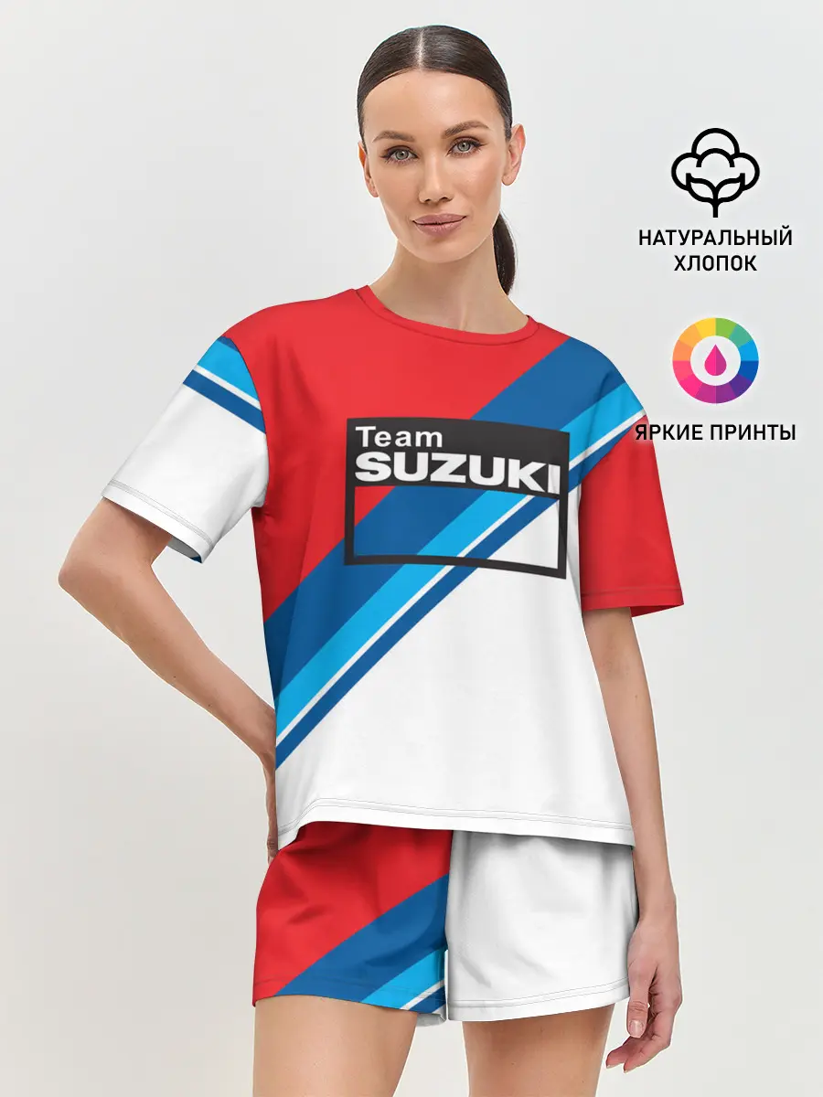 Женская пижама с шортами / SUZUKI MOTO SPORT | СУЗУКИ МОТО СПОРТ