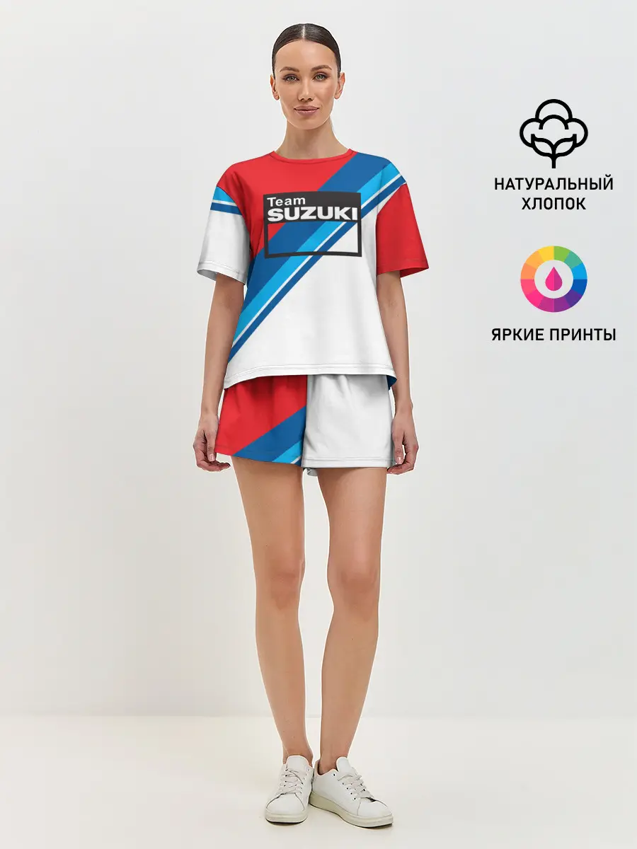 Женская пижама с шортами / SUZUKI MOTO SPORT | СУЗУКИ МОТО СПОРТ