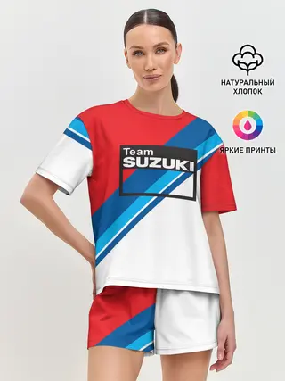 Женская пижама с шортами / SUZUKI MOTO SPORT | СУЗУКИ МОТО СПОРТ