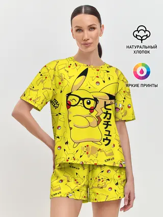 Женская пижама с шортами / ПИКАЧУ