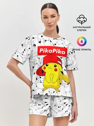 Женская пижама с шортами / ПИКАЧУ