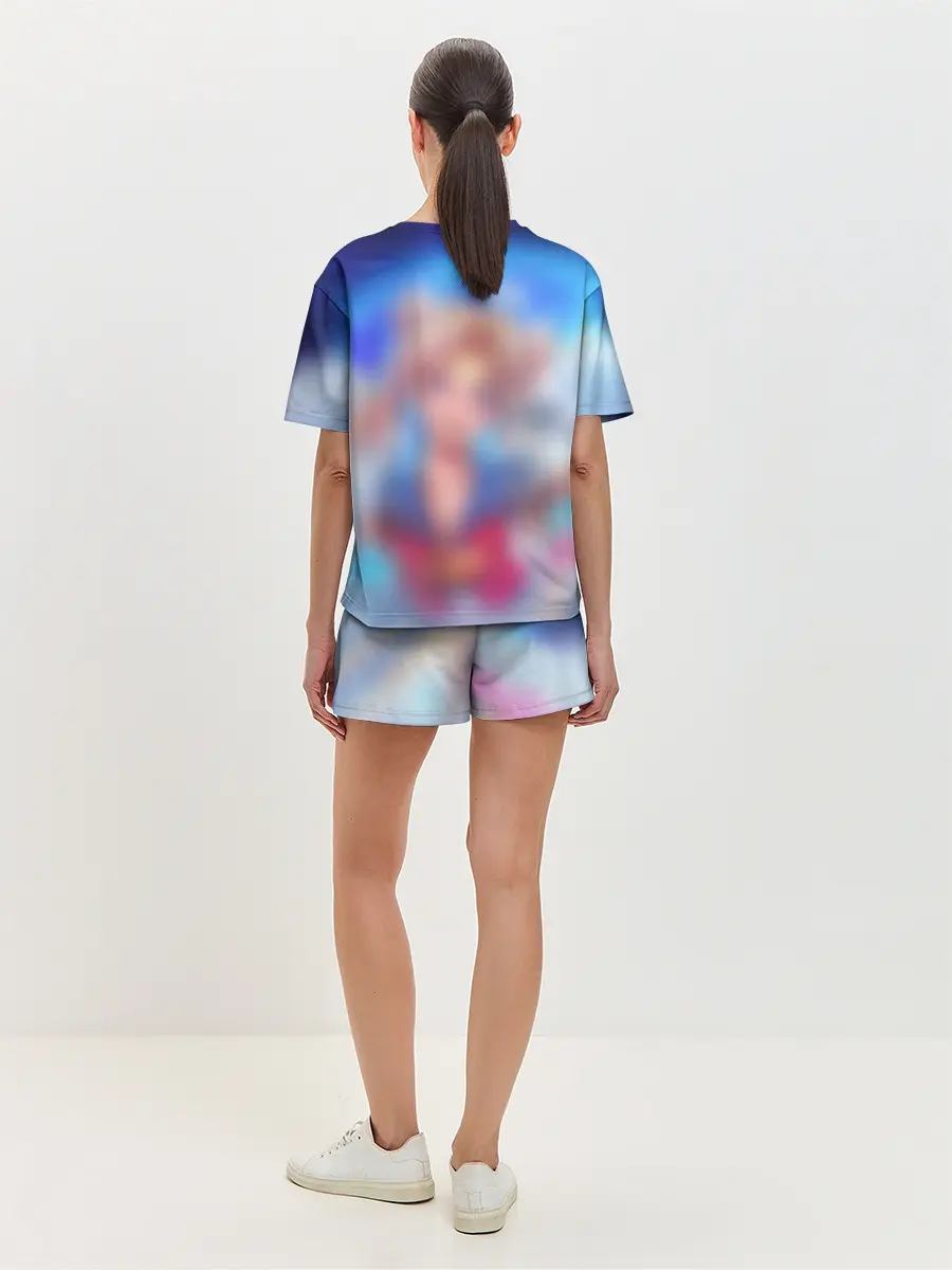 Женская пижама с шортами / КРЫЛЬЯ АНИМЕ