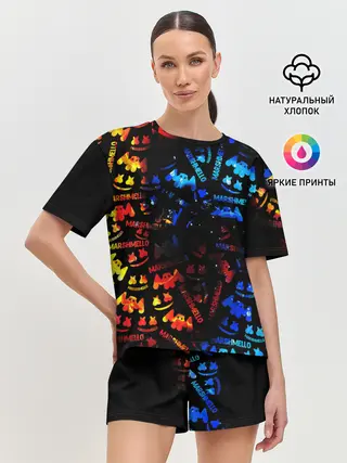 Женская пижама с шортами / MARSMELLO FIRE