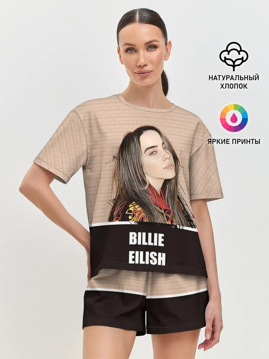 Женская пижама с шортами / Billie Eilish