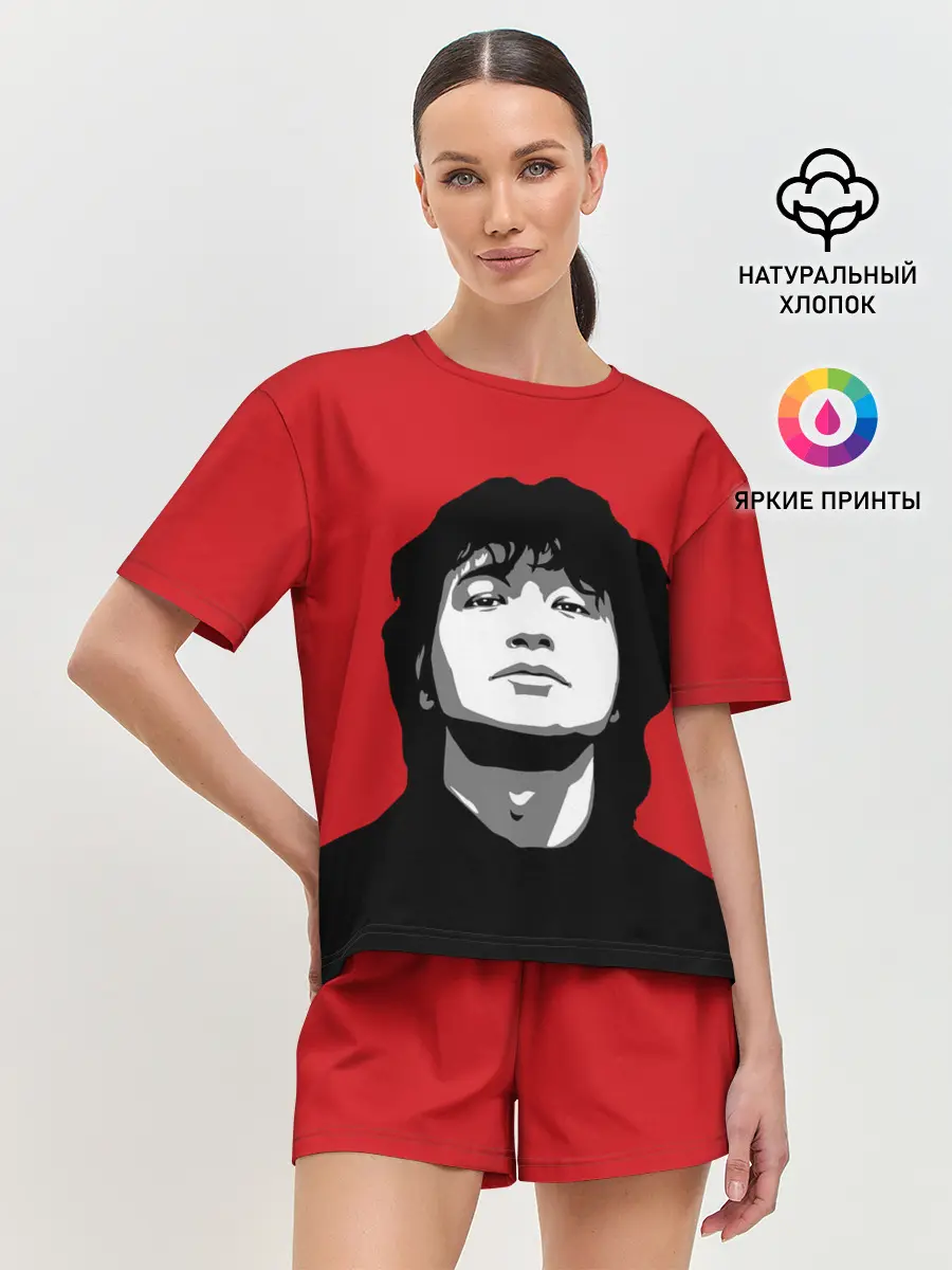 Женская пижама с шортами / Виктор Цой