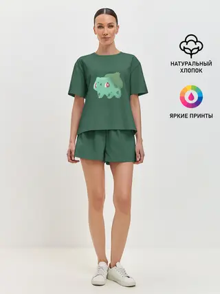 Женская пижама с шортами / Pokemon Bulbasaur