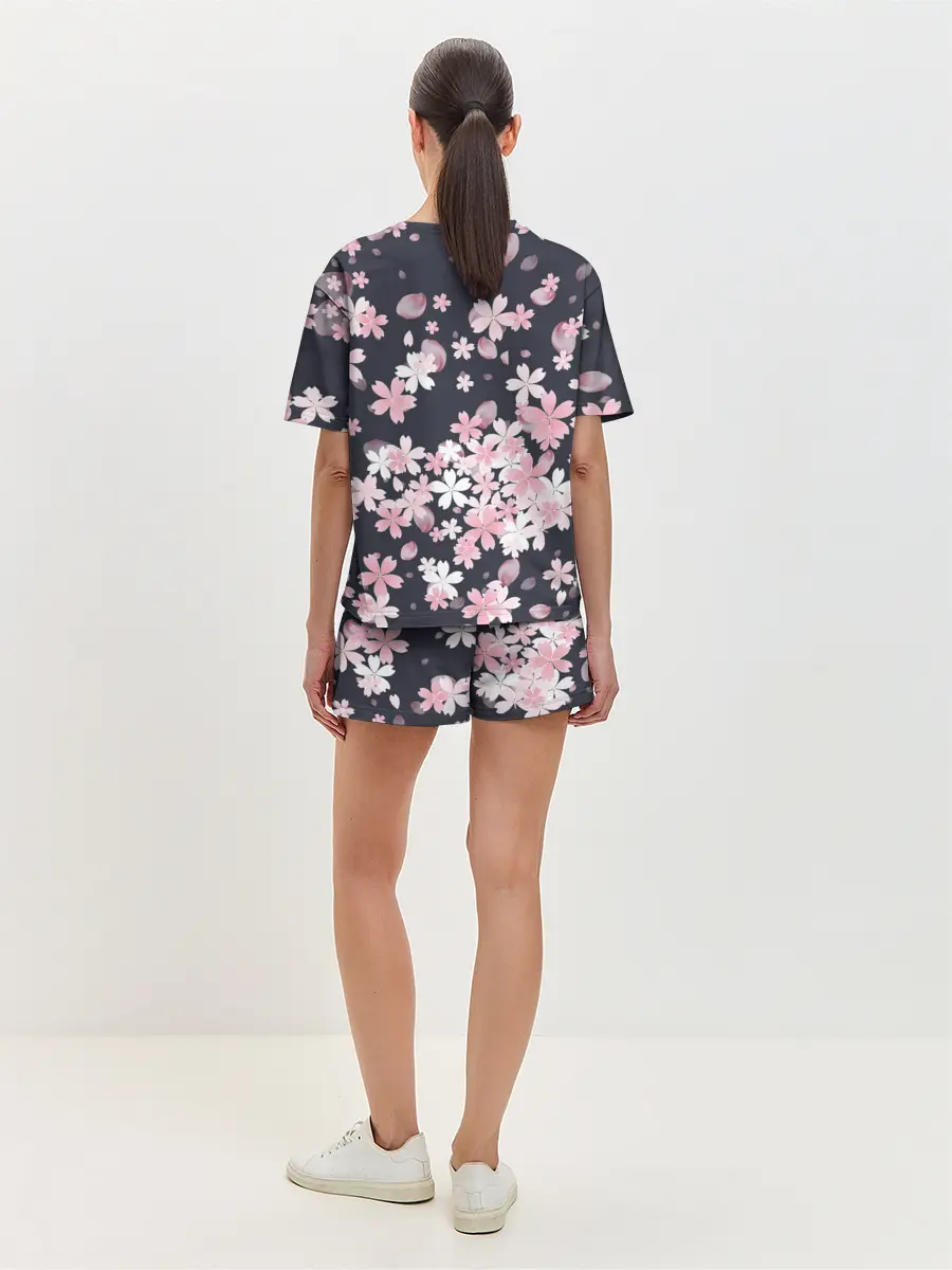 Женская пижама с шортами / Сакура