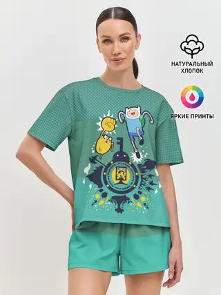 Женская пижама с шортами / Финн и Джейк