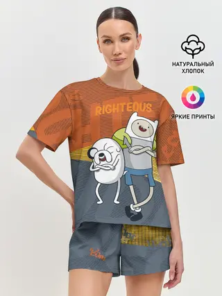 Женская пижама с шортами / Финн и Джейк